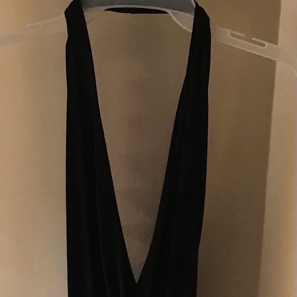 Cowl Neck Halter Backless Dress - Picture 14 of 16